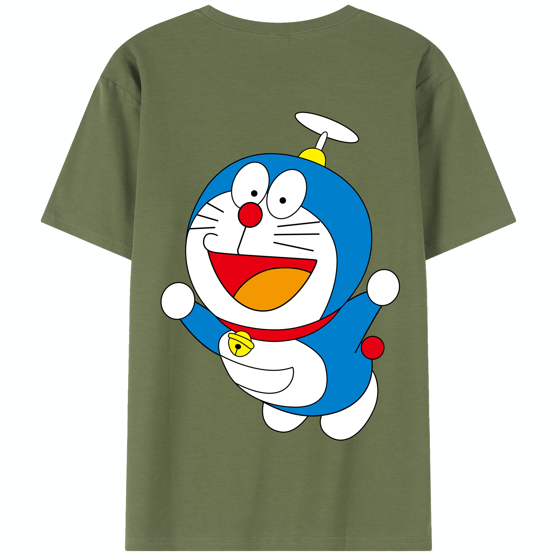 （画像用） ドラえもん Doraemon 綿100％半袖Tシャツ（背面プリント）